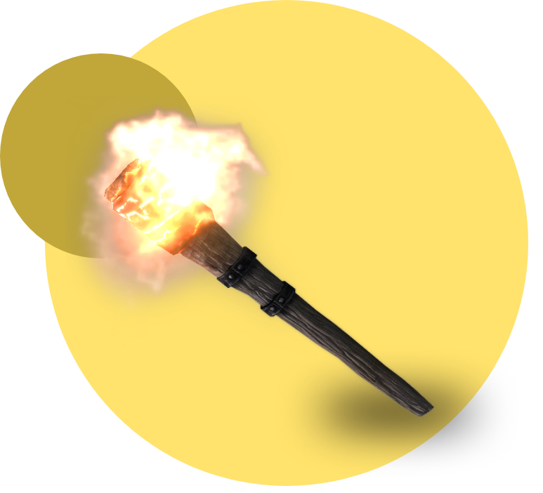 Manmade torches