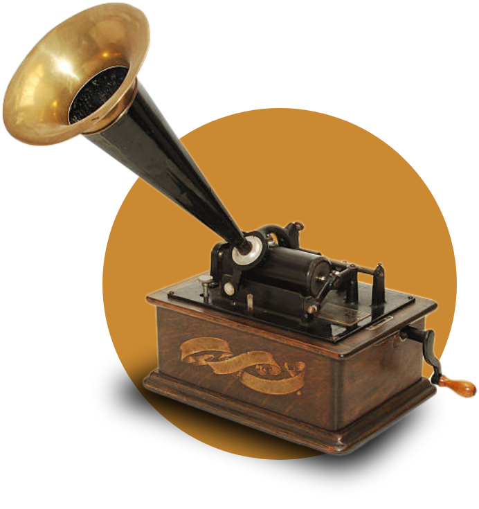 The phonograph by Thomas Edison