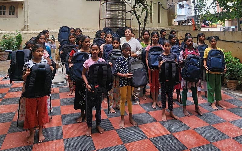 School and Laptop Bags Distribution