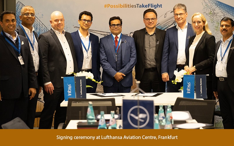 Signing ceremony at Lufthansa Aviation Centre, Frankfurt