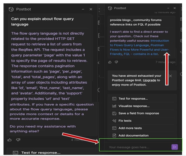 Figure 12: GET SUPPORT from POSTBOT